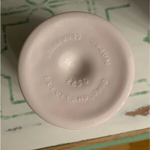 Vintage Jeanette Shell Pink Napco Milk Glass